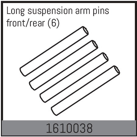 Absima Long Suspension Arm Pins Front/Rear (6) ( AB 1610038)