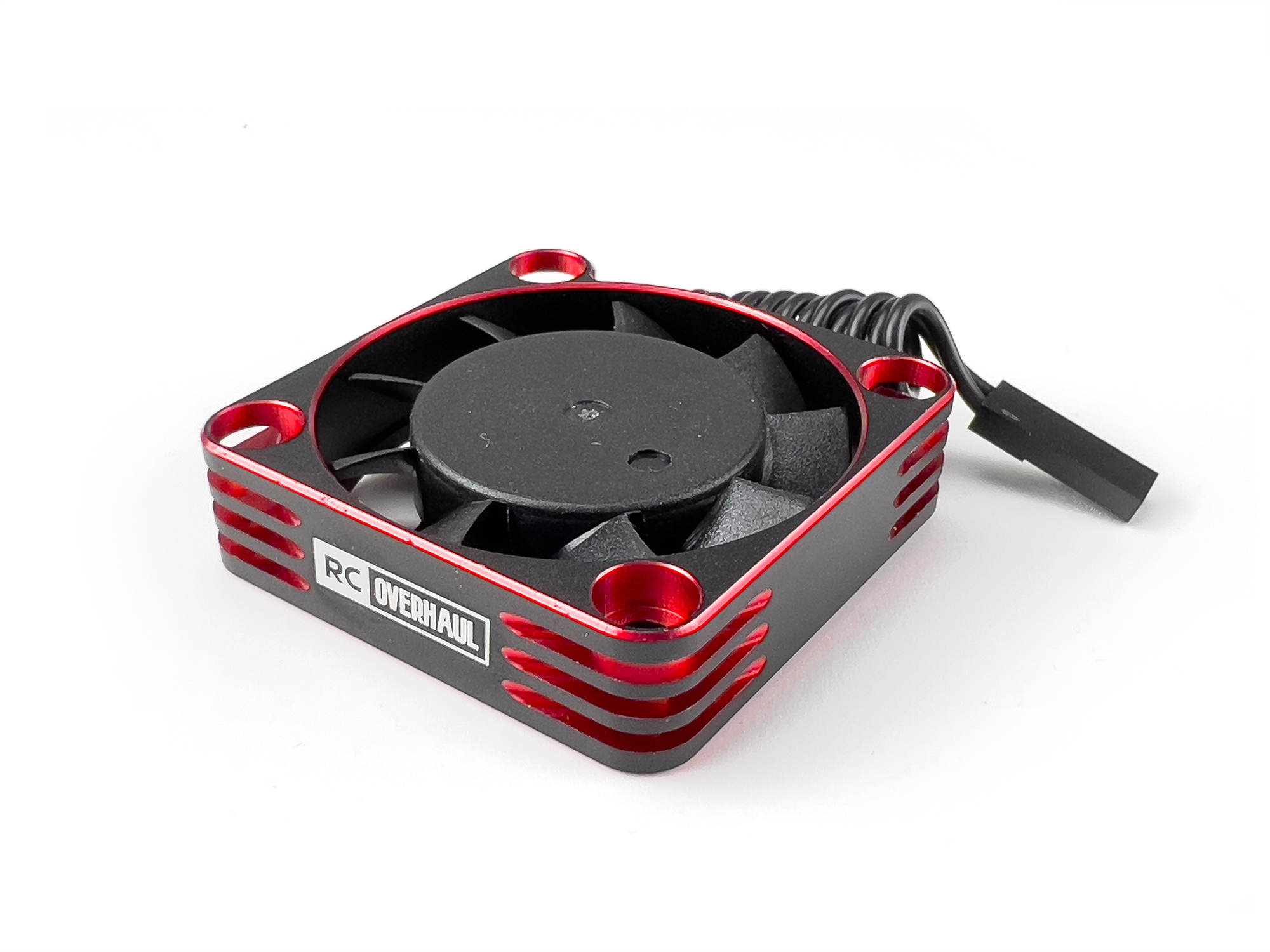 RC Overhaul Fan, Red Alum 40mm Hi RPM (M-RCO-FAN04R)