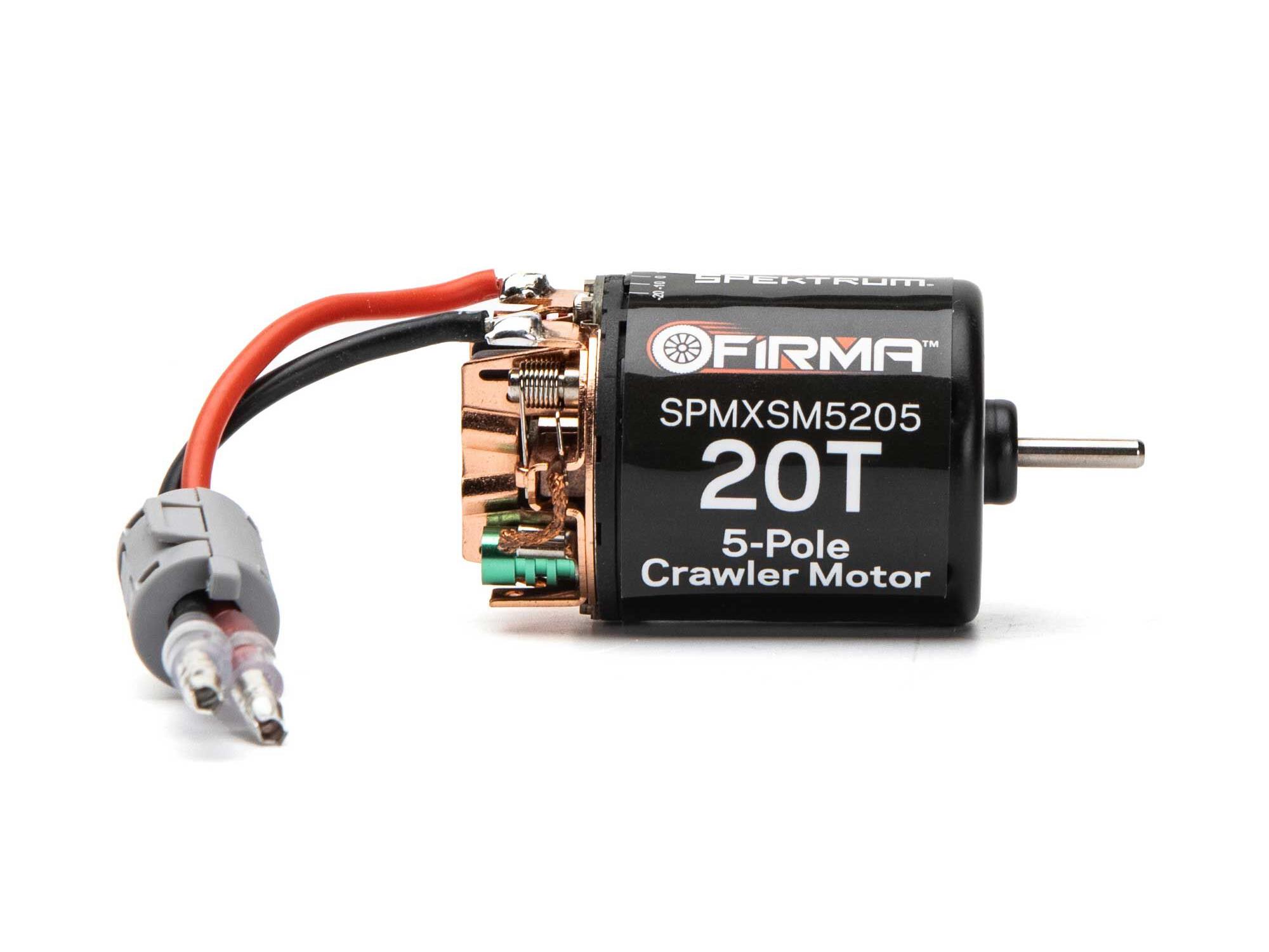 Spektrum Firma 20T Rebuildable 5-Pole Brushed Crawler Motor (M-SPMXSM5205)