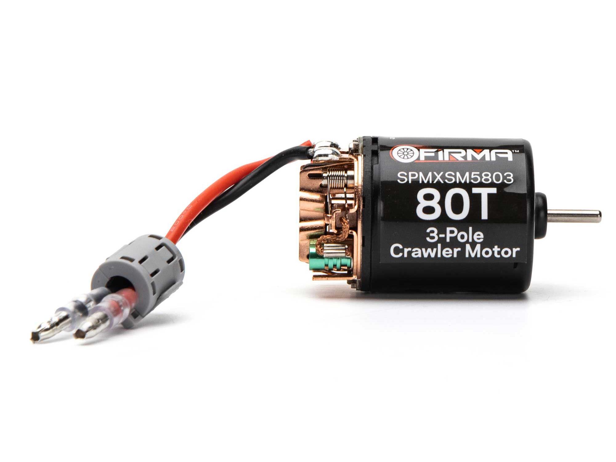Spektrum Firma 80T Rebuildable 3-Pole Brushed Crawler Motor (M-SPMXSM5803)