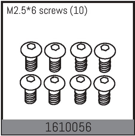 Absima M2.5*6 Screws (10) ( AB 1610056)