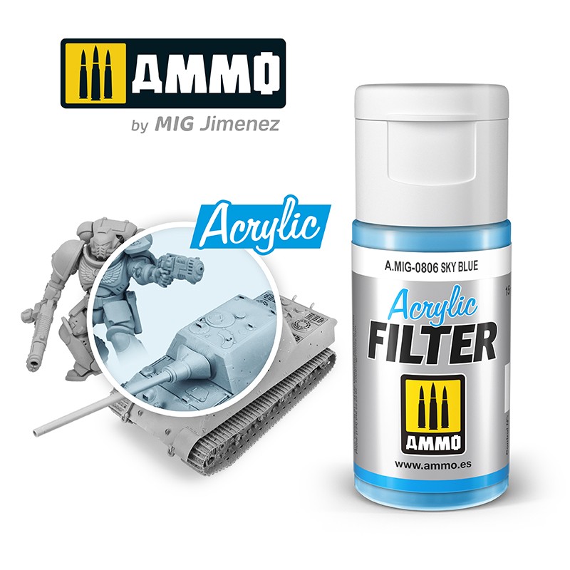 Ammo Mig Acrylic Filter Sky Blue (MIG806)