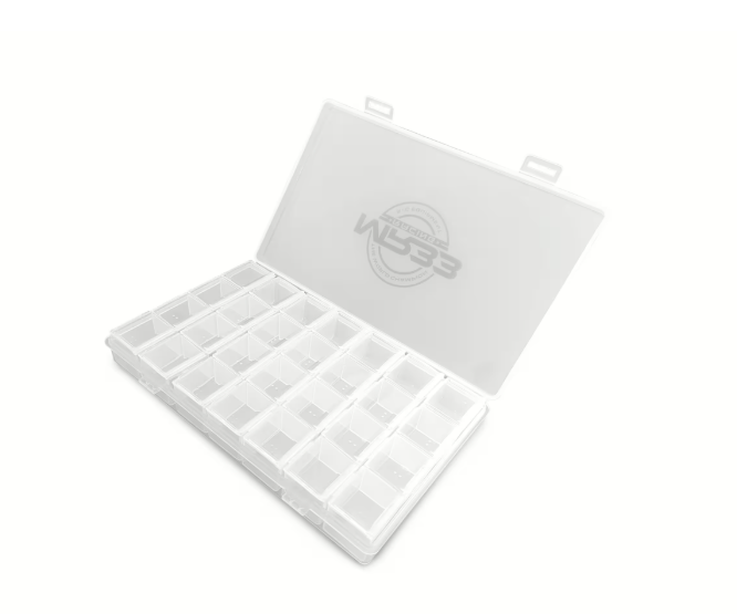 MR33 Hardware Box Medium Clear 17.5 x 11 x 2.6cm, 28 in 1(MR33-HBMC)