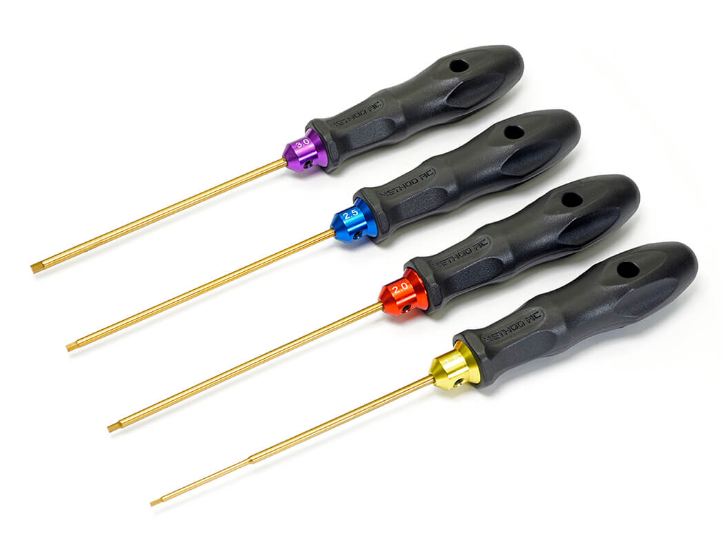 Method RC 4 Piece Metric Hex Driver Set - 1.5, 2.0, 2.5, 3.0mm (MTD2001)