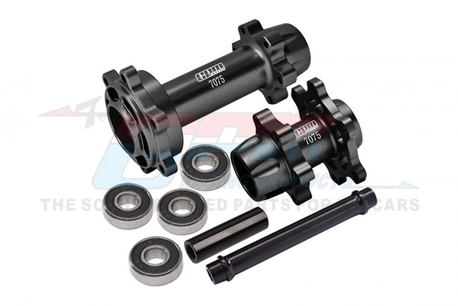 GPM Promoto MX  Aluminum 7075-T6  Front &amp; Rear Wheel Hub Hex (Larger Inner Bearings)  (MX0067-BK)
