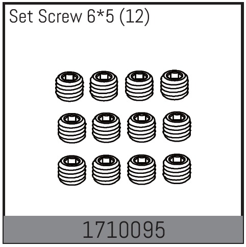 Absima Set Screw 6*5 (12) ( AB 1710095)