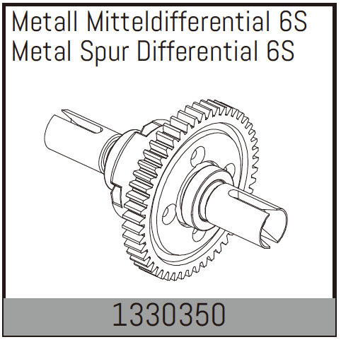 Absima Metal Spur Differential 6S ( AB 1330350)