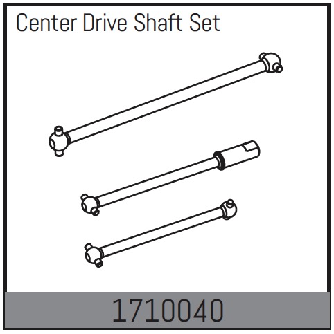 Absima Center Drive Shaft Set ( AB 1710040)