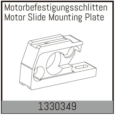 Absima Motor Slide Mounting Plate ( AB 1330349)