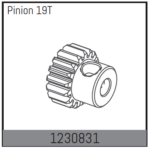 Absima Motor Pinion 19T ( AB 1230831)