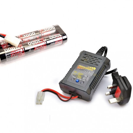 Overlander NX-20 NiMH 20W Compact Charger + 7.2V 3000 NiMH Battery (OL2914A)