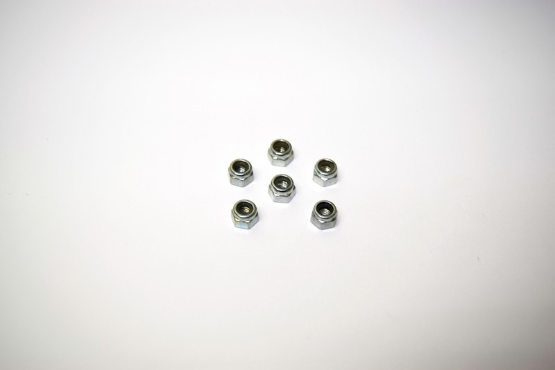 Absima Nylon Lock Nut M4 (6) AB2.8 BL ( AB 1330183)