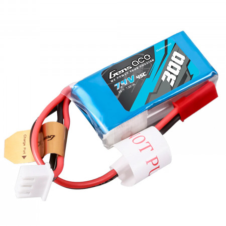 Li-Po 2S 7.4V 300mAh 45C with BEC (O-G2S0300-45JST)