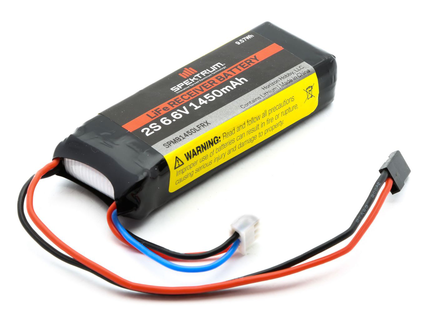 Spektrum 1450mAh 2S 6.6V Li-Fe Receiver Battery (O-SPMB1450LFRX)