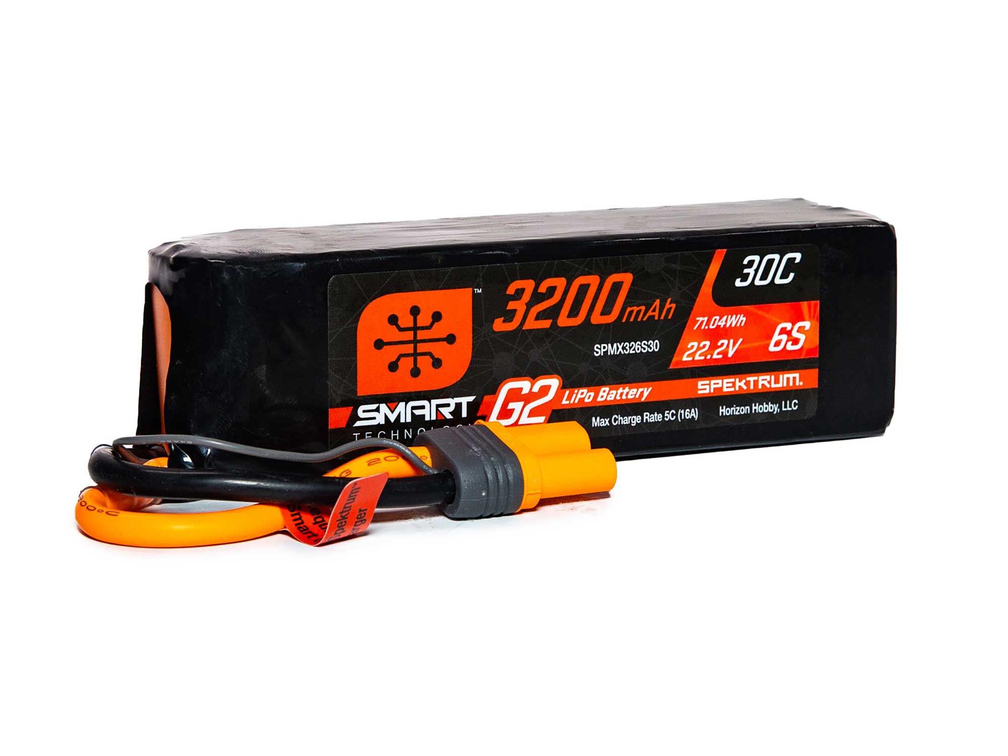 Spektrum 3200mAh 6S 22.2V SMART G2 30C IC5 (O-SPMX326S30)