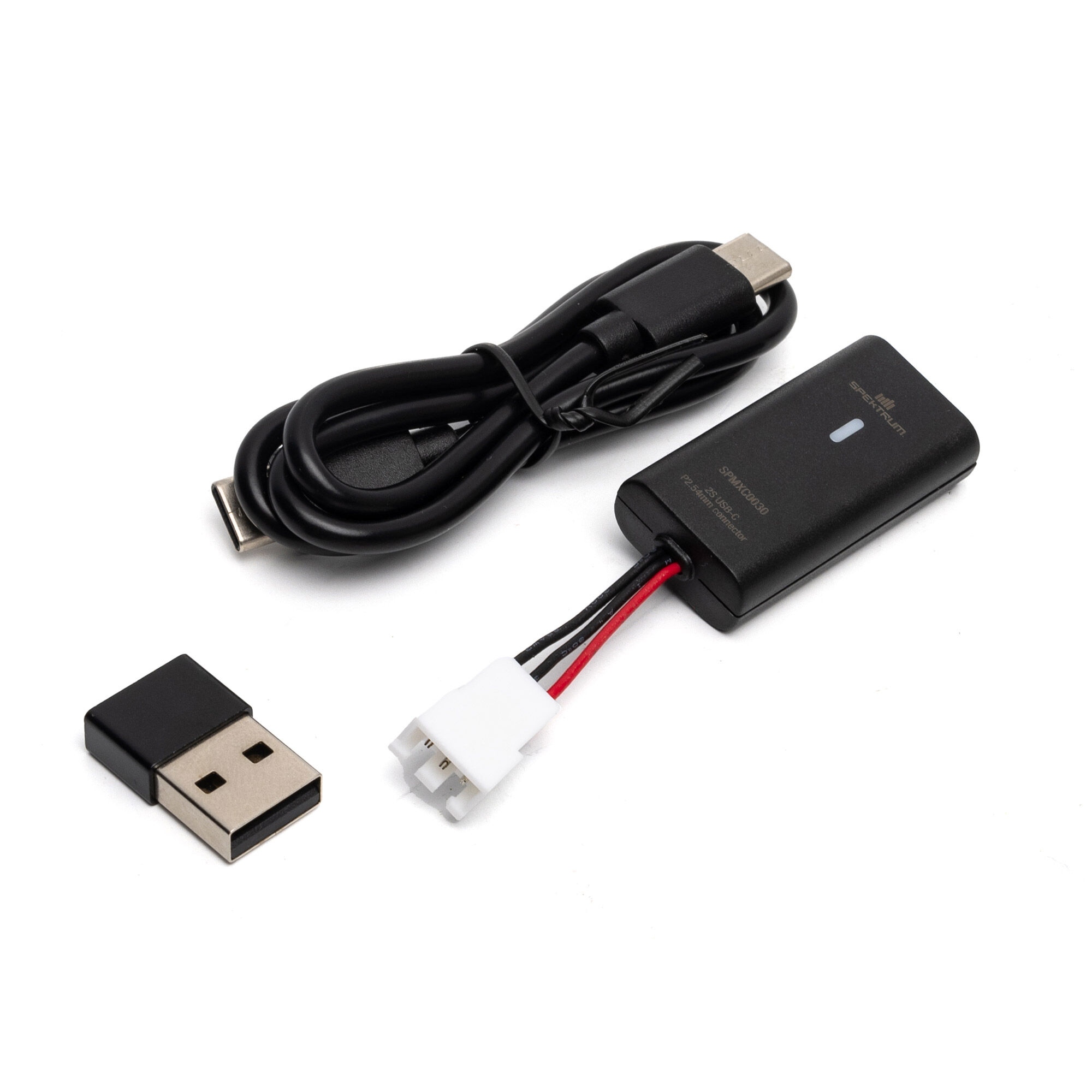 Spektrum 2S PH2.54 JST-XH 3-pin USB-C 500mAh Charger (SCX24) (O-SPMXC0030)