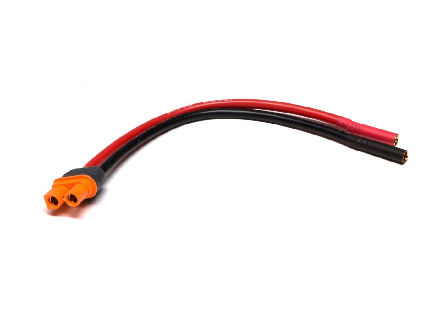 Spektrum IC3 Battery Lead to 4mm Female Bullet (O-SPMXCA311)