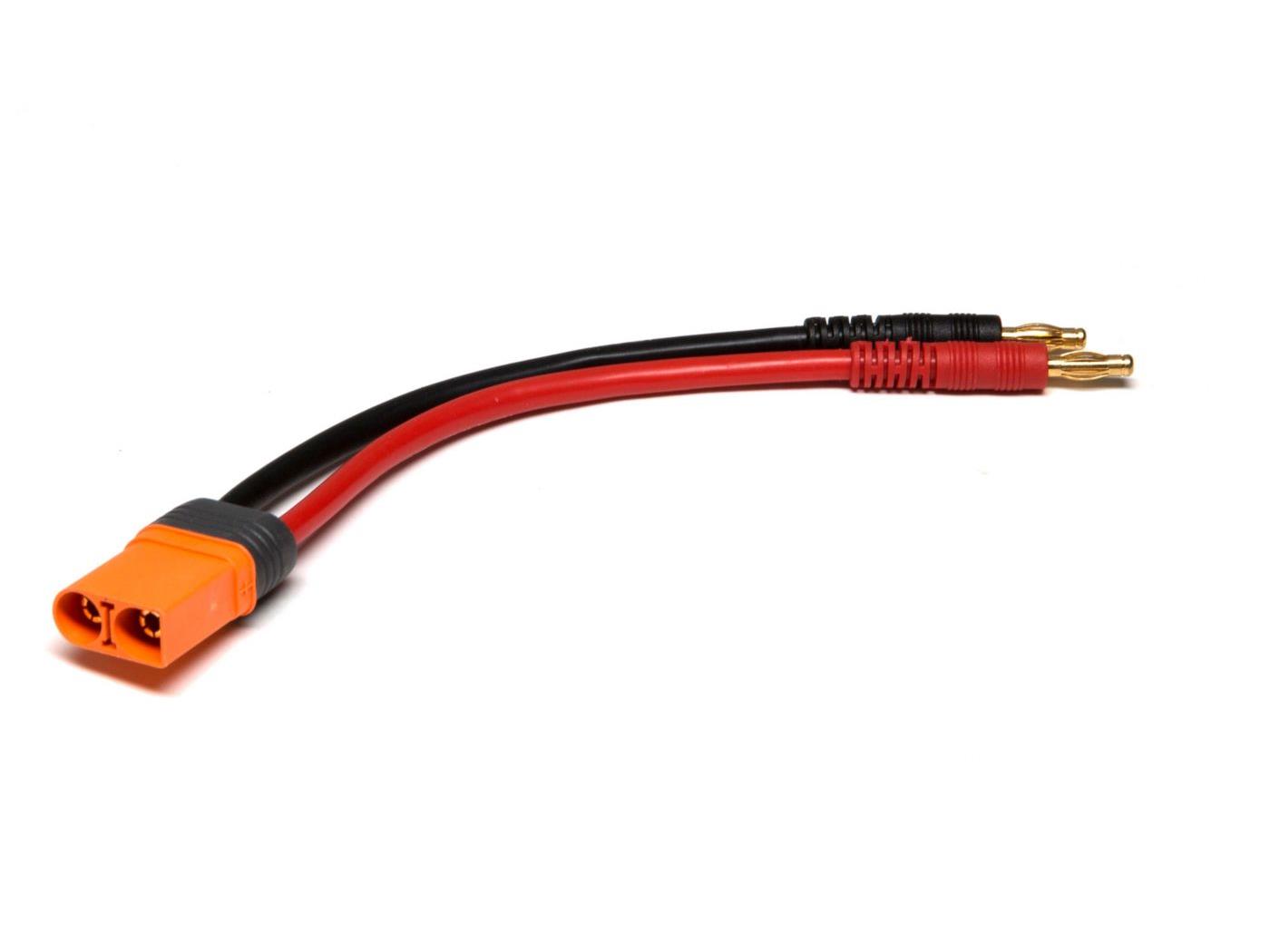 Spektrum IC5 Device Charge Lead 6&quot;; 10 AWG / 4mm Bullet (O-SPMXCA504)
