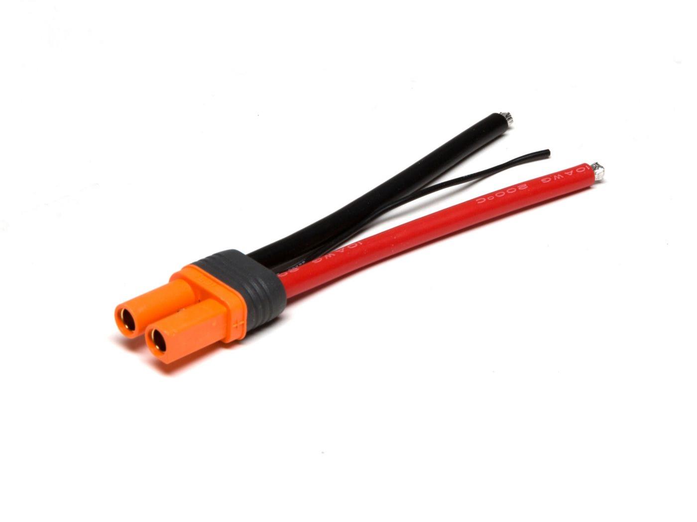 Spektrum IC5 Battery Connector  4&quot; / 100mm; 10 AWG (O-SPMXCA505)