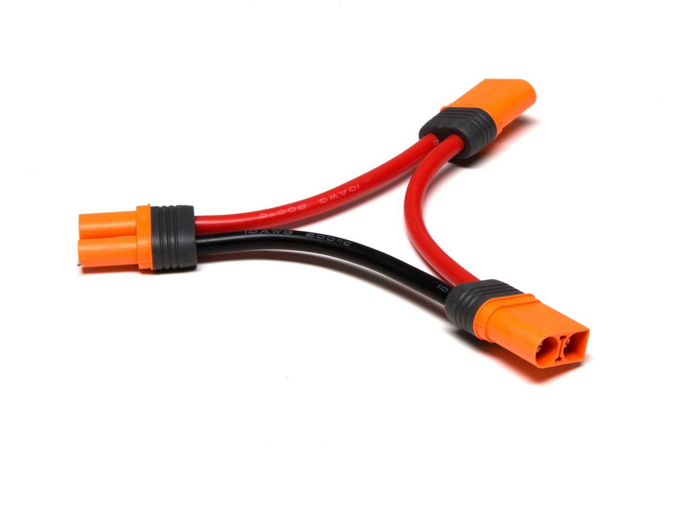 Spektrum IC5 Battery Series Harness 4&quot; / 100mm;  10 AWG (O-SPMXCA506)
