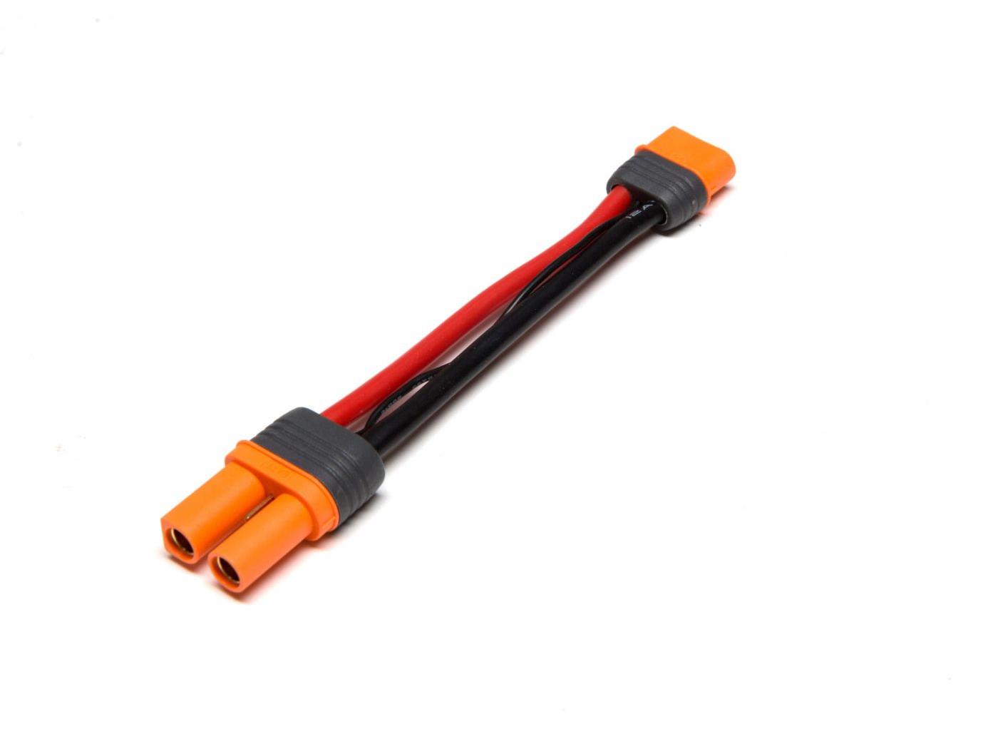 Spektrum IC5 Battery Connector to IC3 Device 4&quot; / 100mm; 10 AWG (O-SPMXCA508)