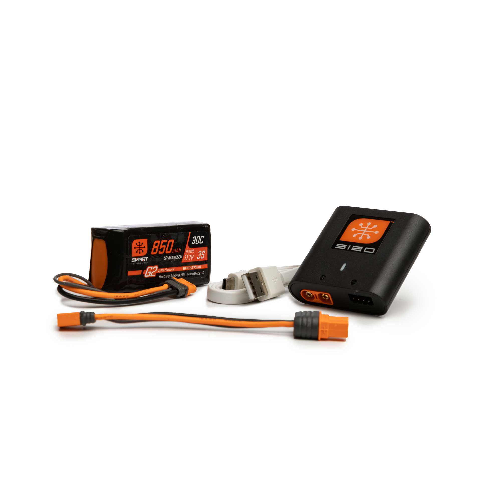 Spektrum Smart G2 Powerstage Air Bundle: 3S 850mAh LiPo Battery/S120 (O-SPMXPSA100)