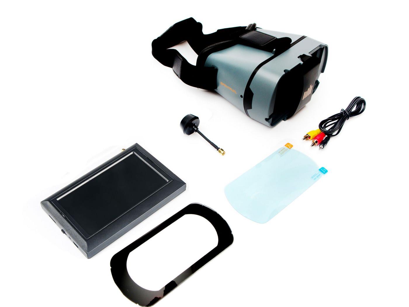 Spektrum 4.3 FPV Video Monitor with DVR and Headset (P-SPMVM435C)