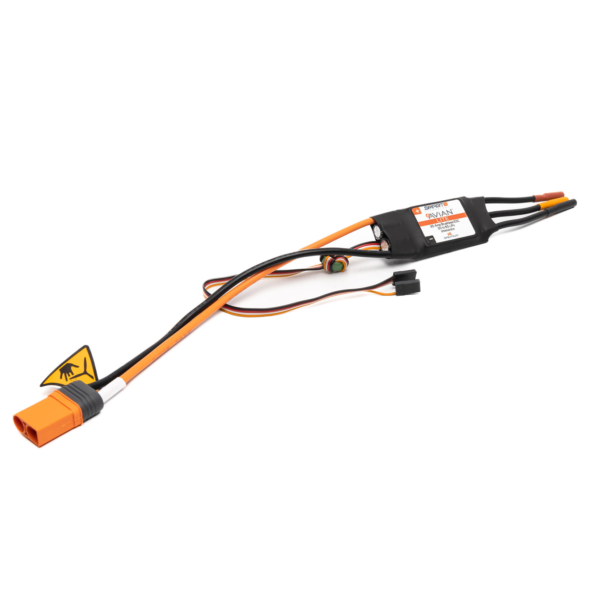 Spektrum Avian 85-Amp Smart Lite Brushless ESC, 3S-6S: IC5 (P-SPMXAE85A)