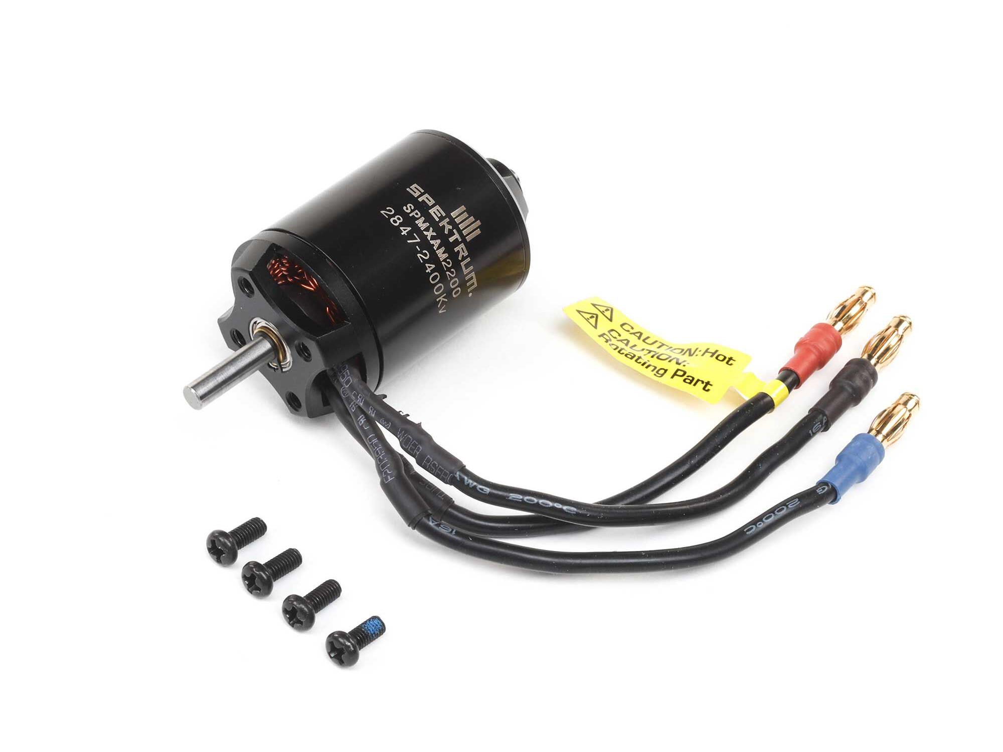 Spektrum BL Outrunner Motor: 2847-2400Kv 6-Pole (P-SPMXAM2200)