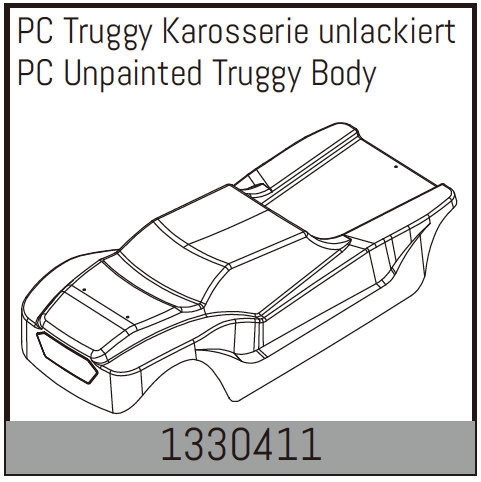 Absima Pc Unpainted Truggy Body ( AB 1330411)