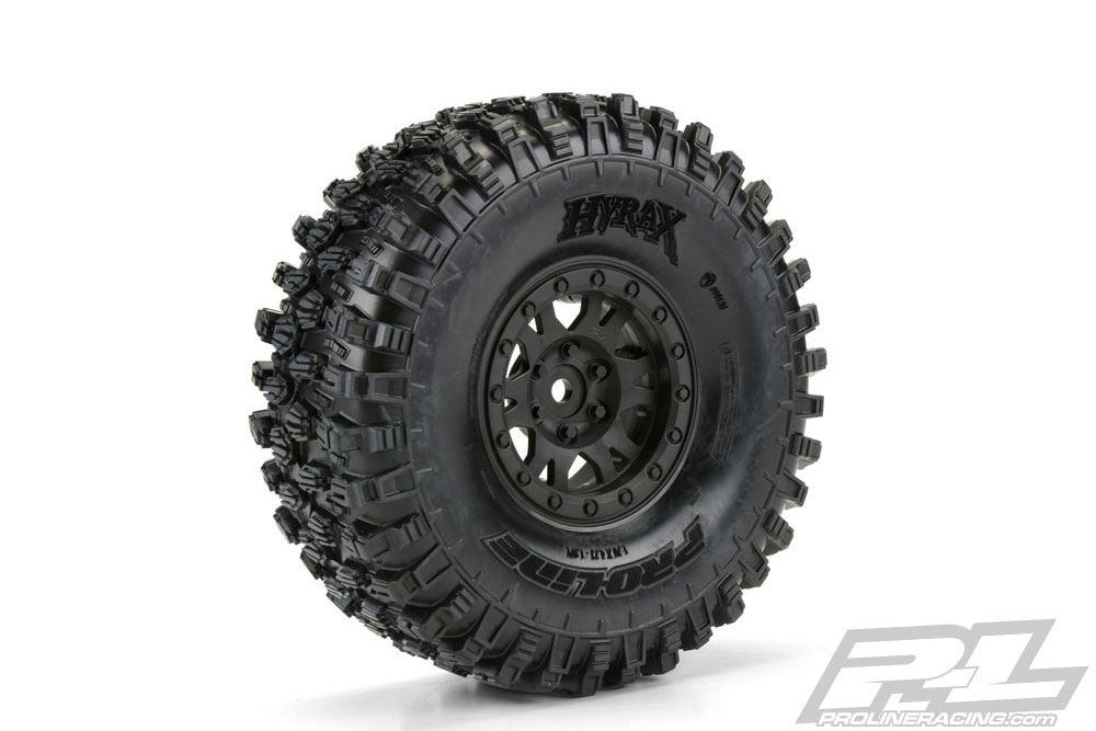 Proline Hyrax 1.9" G8 Tyres On Impulse Black Bead Lock Wheels (G-PRO10128-10)