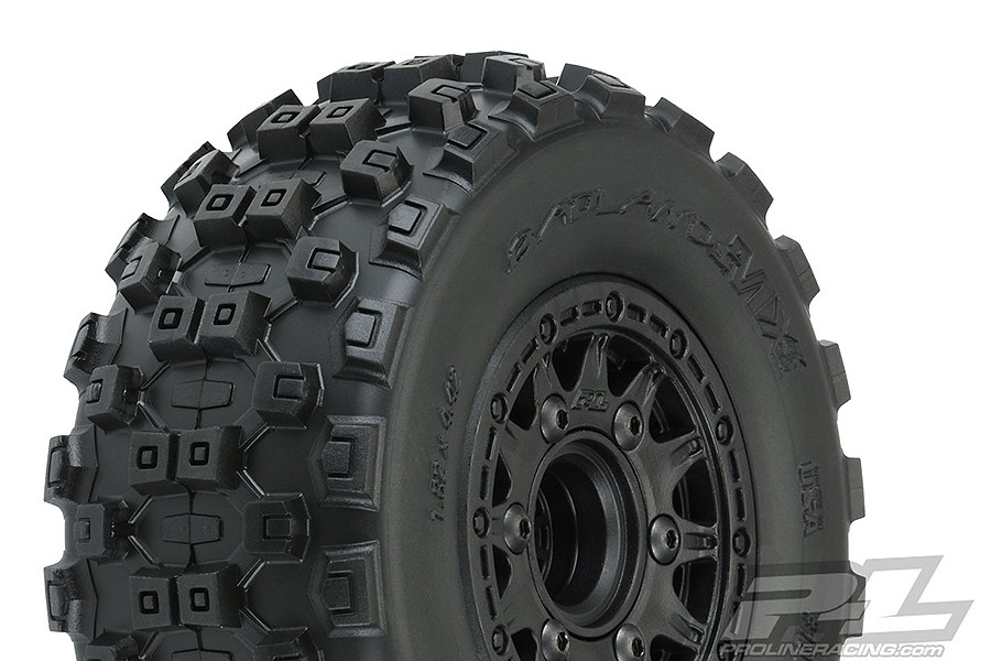 Proline Badlands MX SC M2 Tyres Black Raid Wheels 12mm Hex (G-PRO10156-10)
