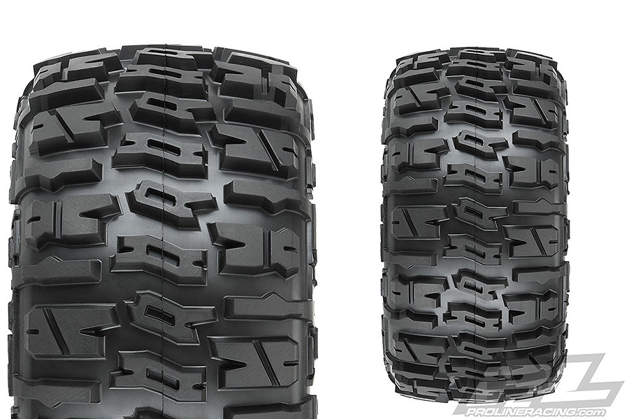 Proline Trencher LP 3.8" Tyres On Raid BLK 8x32 Hex Wheels MT (G-PRO10175-10)