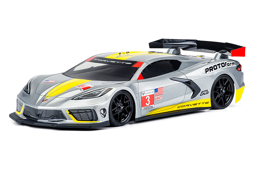 Protoform Chevrolet&#039;s Corvette C8 190mm Clear Body (G-PRM1574-25)