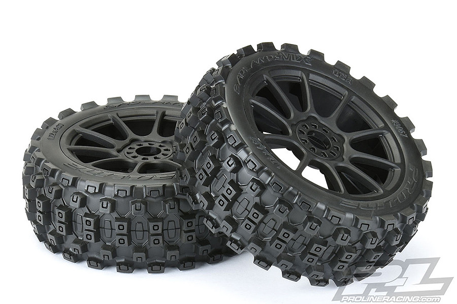 Proline Badlands MX M2 Pre Mount Mach 10 Black Wheels (Pr) (G-PRO9067-21)