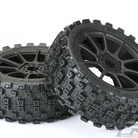 Proline Badlands MX M2 Pre Mount Mach 10 Black Wheels (Pr) (G-PRO9067-21)