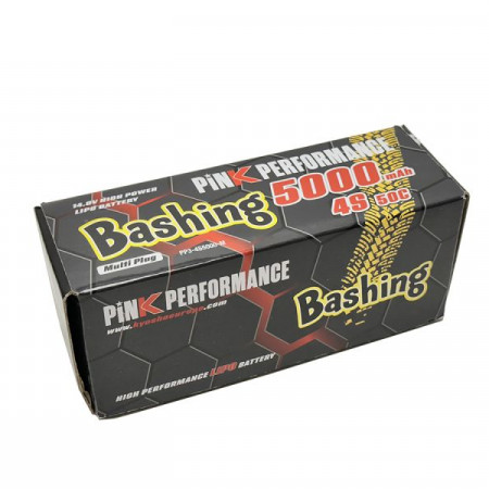 Pink Performance Bashing LiPo 4S 14.8V-5000-50C (Multi) (PP3-4S5000-M)