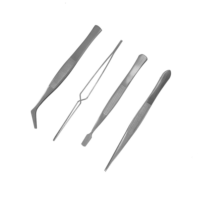 Modelcraft Set of 4 Stainless steel tweezers (PTW5000)