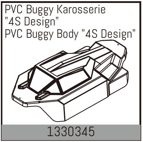 Absima PVC Buggy Body &quot;4S Design&quot; ( AB 1330345)