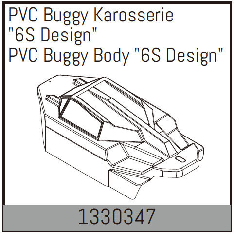 Absima PVC Buggy Body &quot;6S Design&quot; ( AB 1330347)