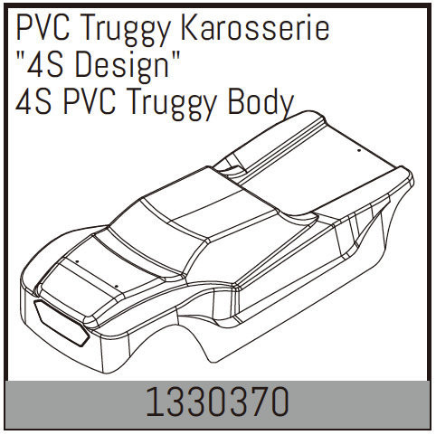 Absima 4S PVC Truggy Body ( AB 1330370)