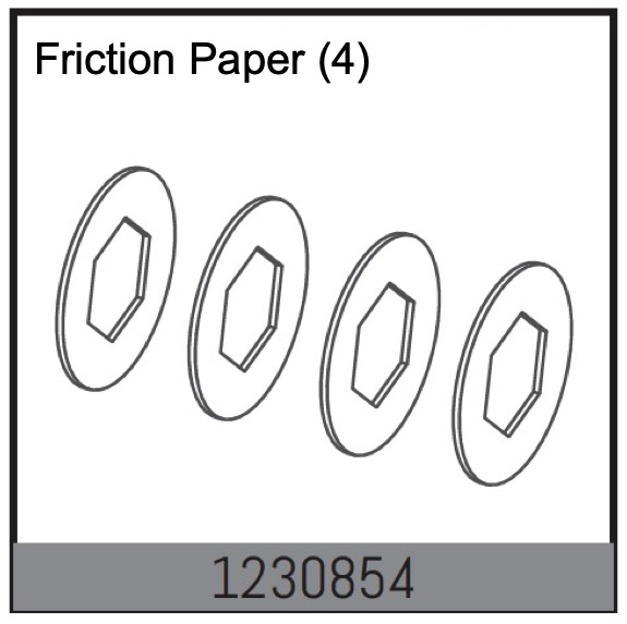 Absima Paper Slipper Gasket (4) ( AB 1230854)