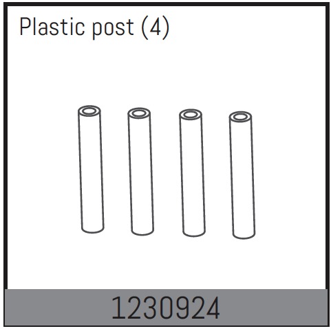 Absima Plastic Post (4) ( AB 1230924)
