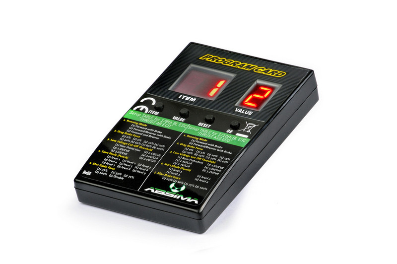 Absima ProgramMLng Box For &quot;Thrust BL ECO&quot; 1:10 / 1:8 ( AB 2110041)