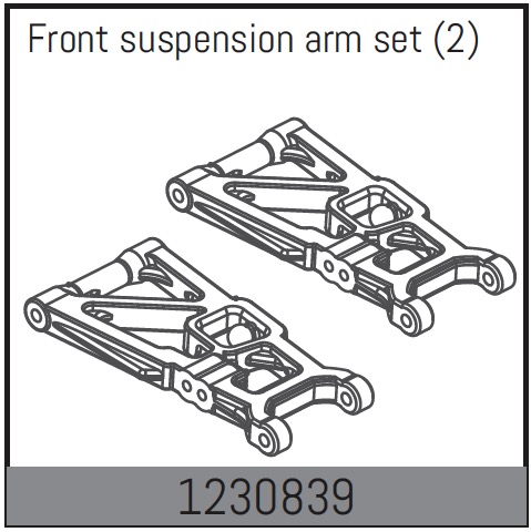 Absima Front Suspension Arm (2) ( AB 1230839)