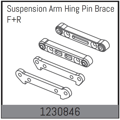Absima Susp.Arm Hinge Pin Brace F/R ( AB 1230846)