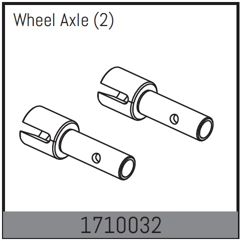 Absima Wheel AXLe (2) ( AB 1710032)