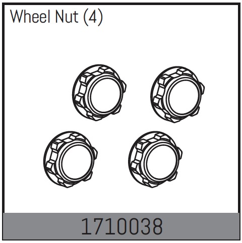 Absima Wheel Nut (4) ( AB 1710038)