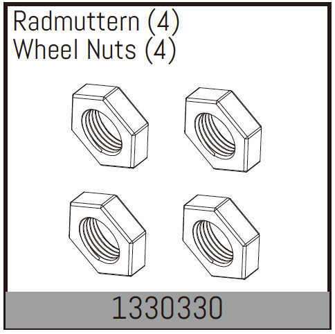 Absima Wheel Nuts (4) ( AB 1330330)