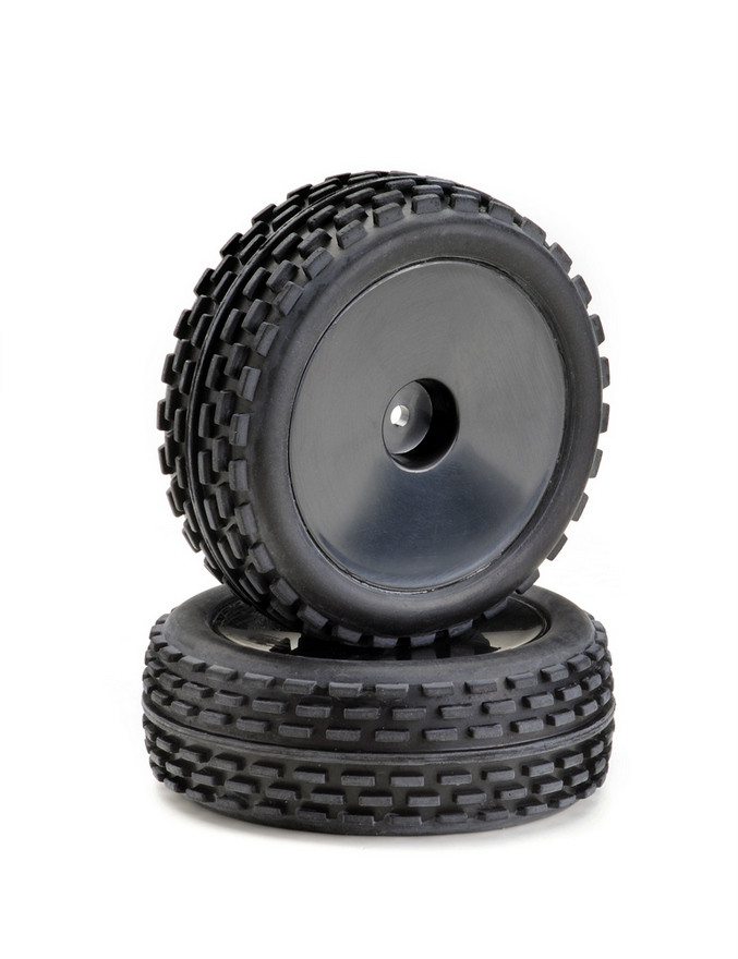 Absima Wheel Set Buggy Disc &quot;Offroad&quot; front black 1:10 (2) ( AB 2500011)
